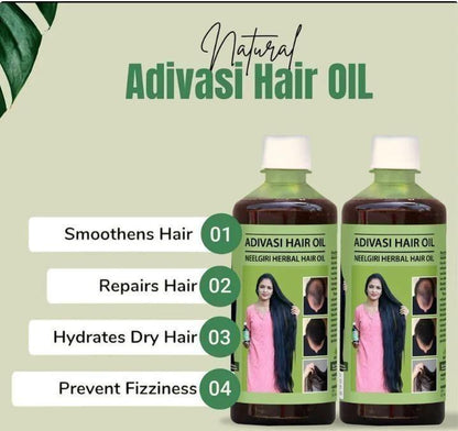 Adivasi Hair Oil - Buy 1 Get Free Today - 🌟🍃(24000+ Reviews ⭐⭐⭐⭐⭐) (Pack of 2)