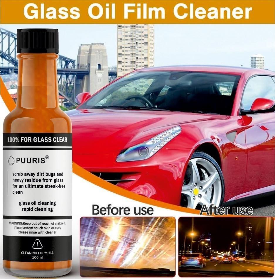 Powerful Windshield Cleaner for Both Car Use and Home (Buy 1 Get 1 + FREE SPONGE & TOWEL)