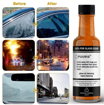 Powerful Windshield Cleaner for Both Car Use and Home (Buy 1 Get 1 + FREE SPONGE & TOWEL)