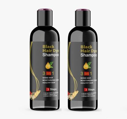 3 in 1 Black Hair Dye Shampoo - Buy 1 Get 1 FREE